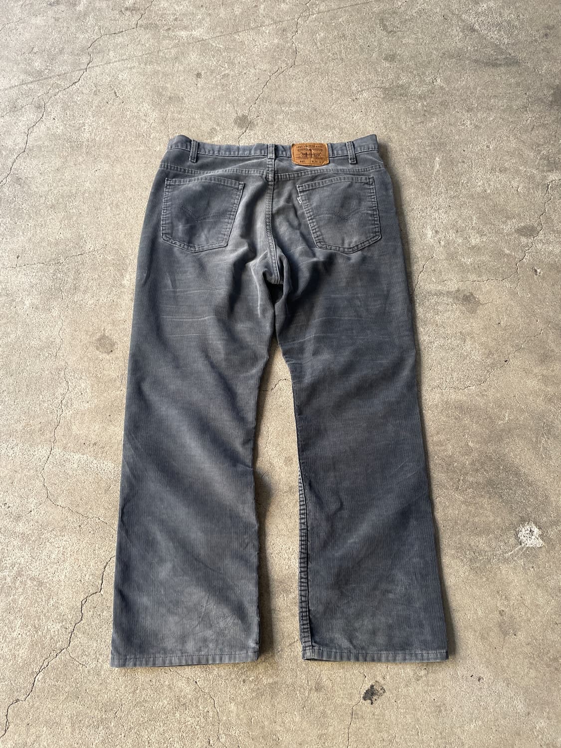 90s Levis 517 Coduroy Faded Dark Grey 상품이미지7