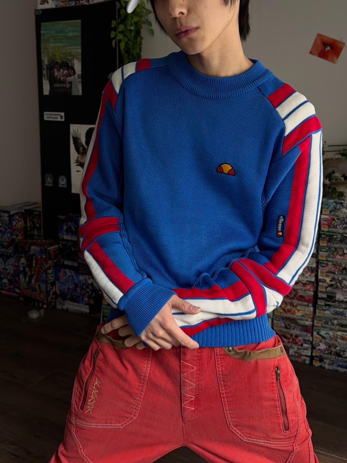 Ellesse 파워 숄더 본 니트 상품이미지2