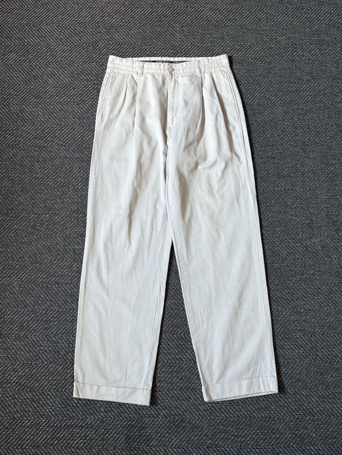 (32) 90s 폴로 랄프로렌 HAMMOND 더블 플리츠 치노팬츠 상품이미지1