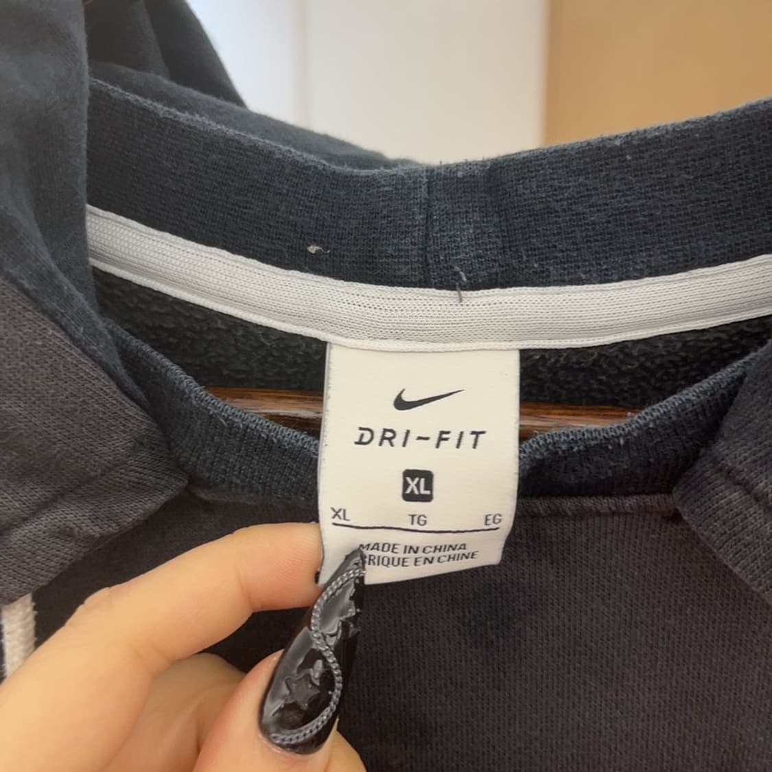 나이키 하드우드 다이 풀오버 키치 프린팅 후드티 XL C08607 상품이미지5