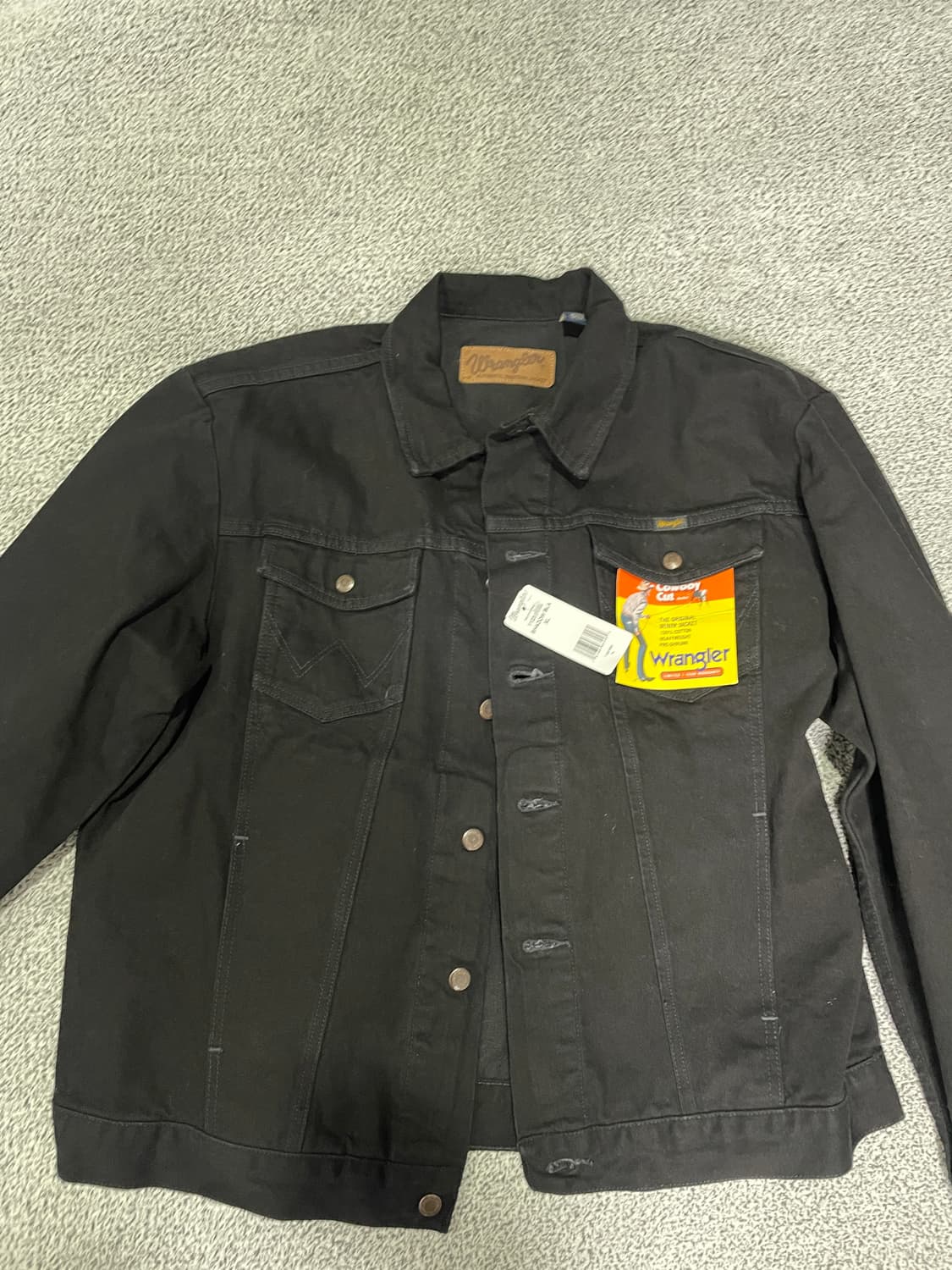 랭글러 카우보이컷 블랙 데님자켓 xl 상품이미지1