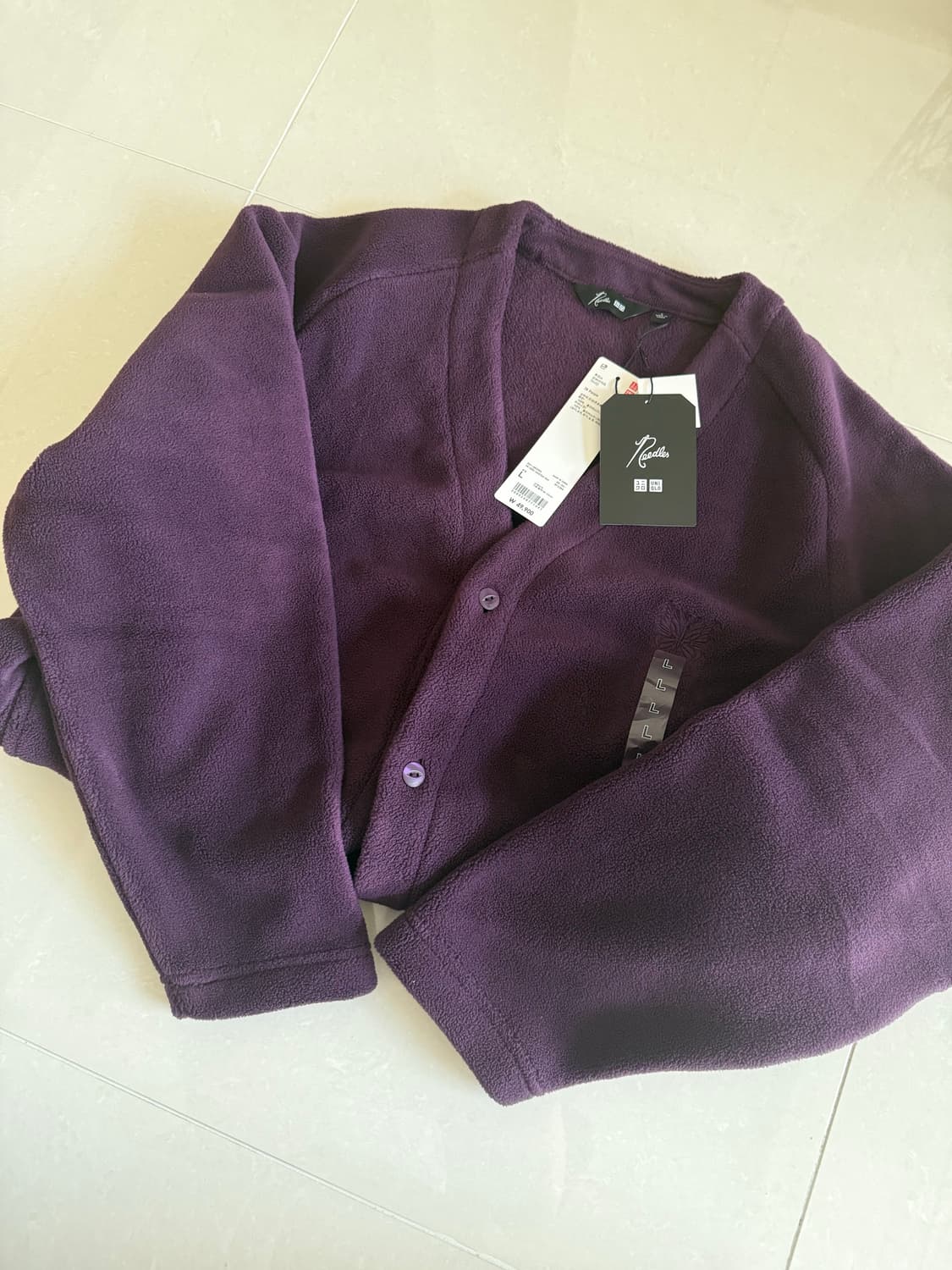 [L]니들스 x 유니클로 후리스 가디건 상품이미지1