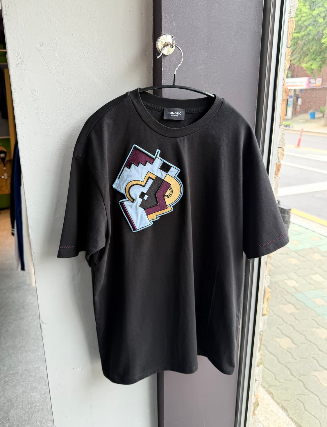 50/ 송지오 옴므 그래픽 패치 라운드 반팔 상품이미지2