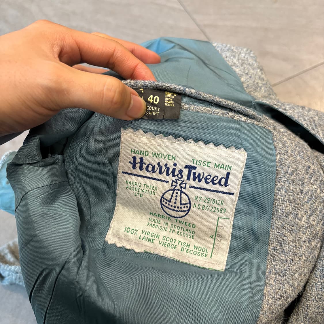 빈티지 해리스트위드 울 자켓  상품이미지9