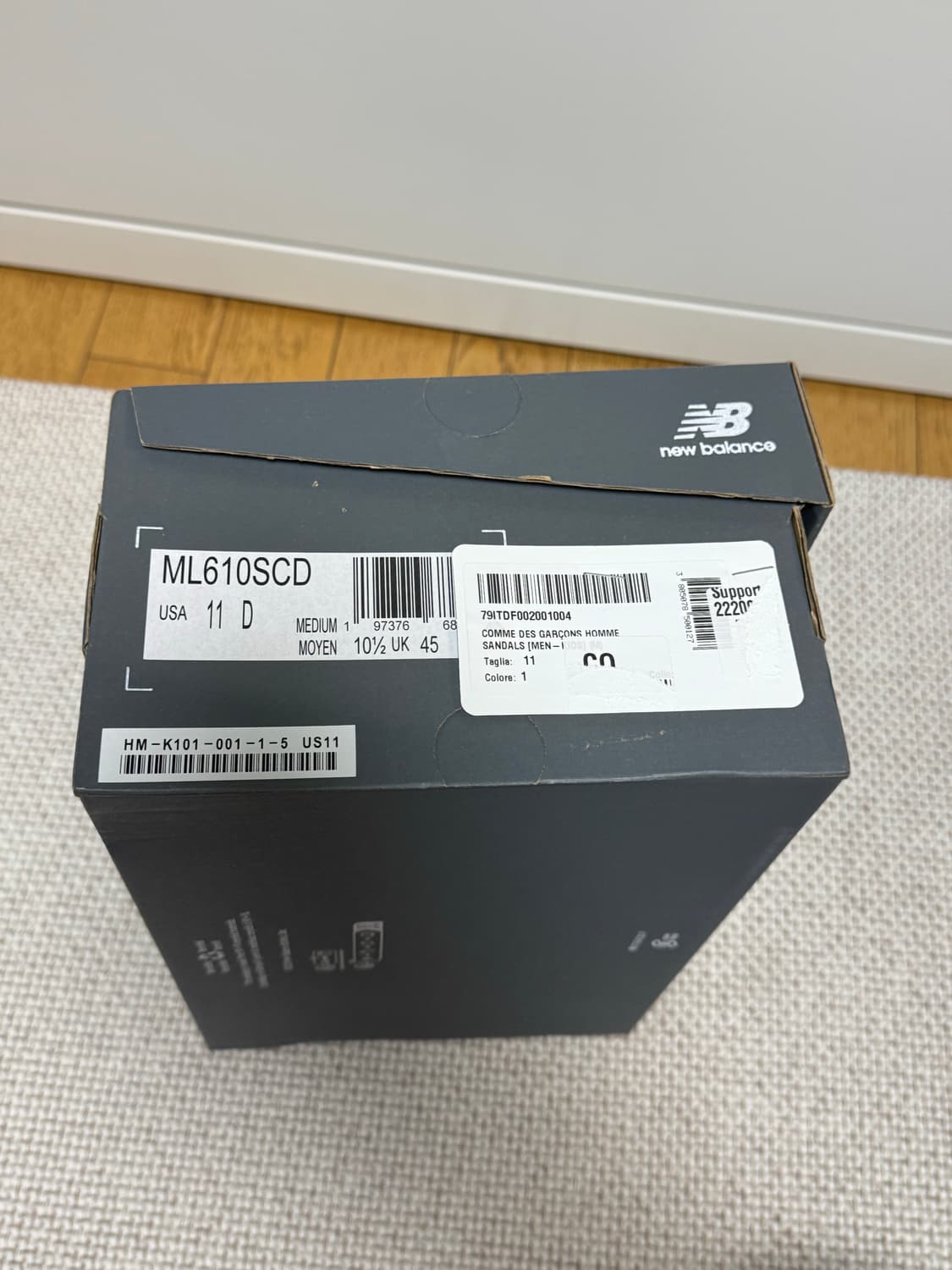 [290]뉴발란스X꼼데가르송 옴므 ML610S 블랙 상품이미지10