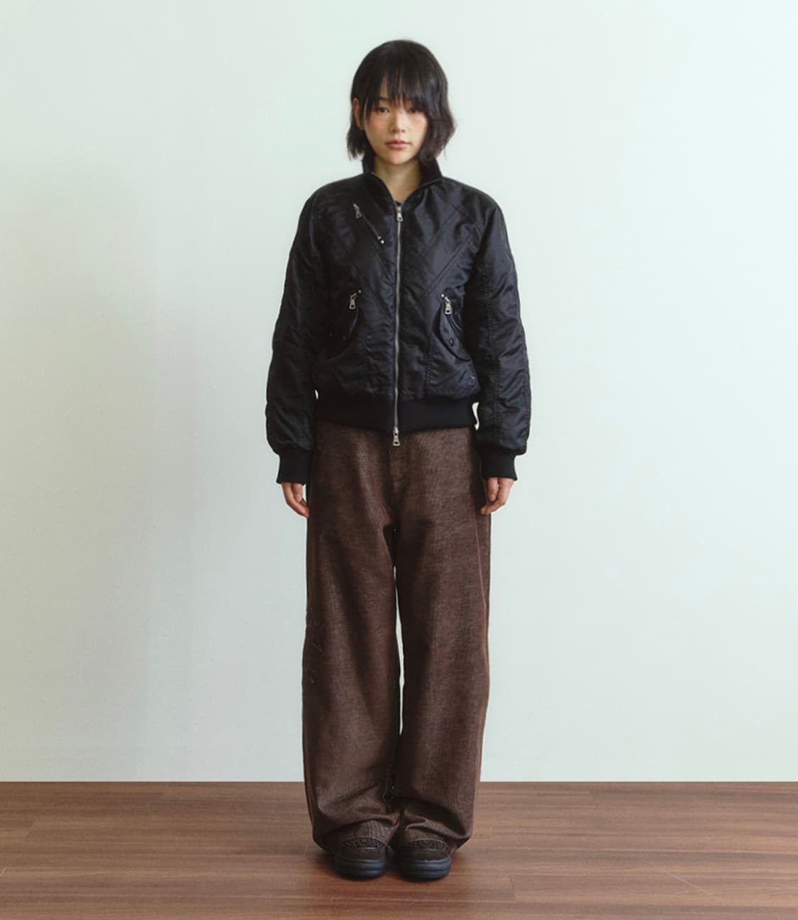 단델 DD 크롭 스터드 MA-1 자켓 cropped studded  상품이미지3