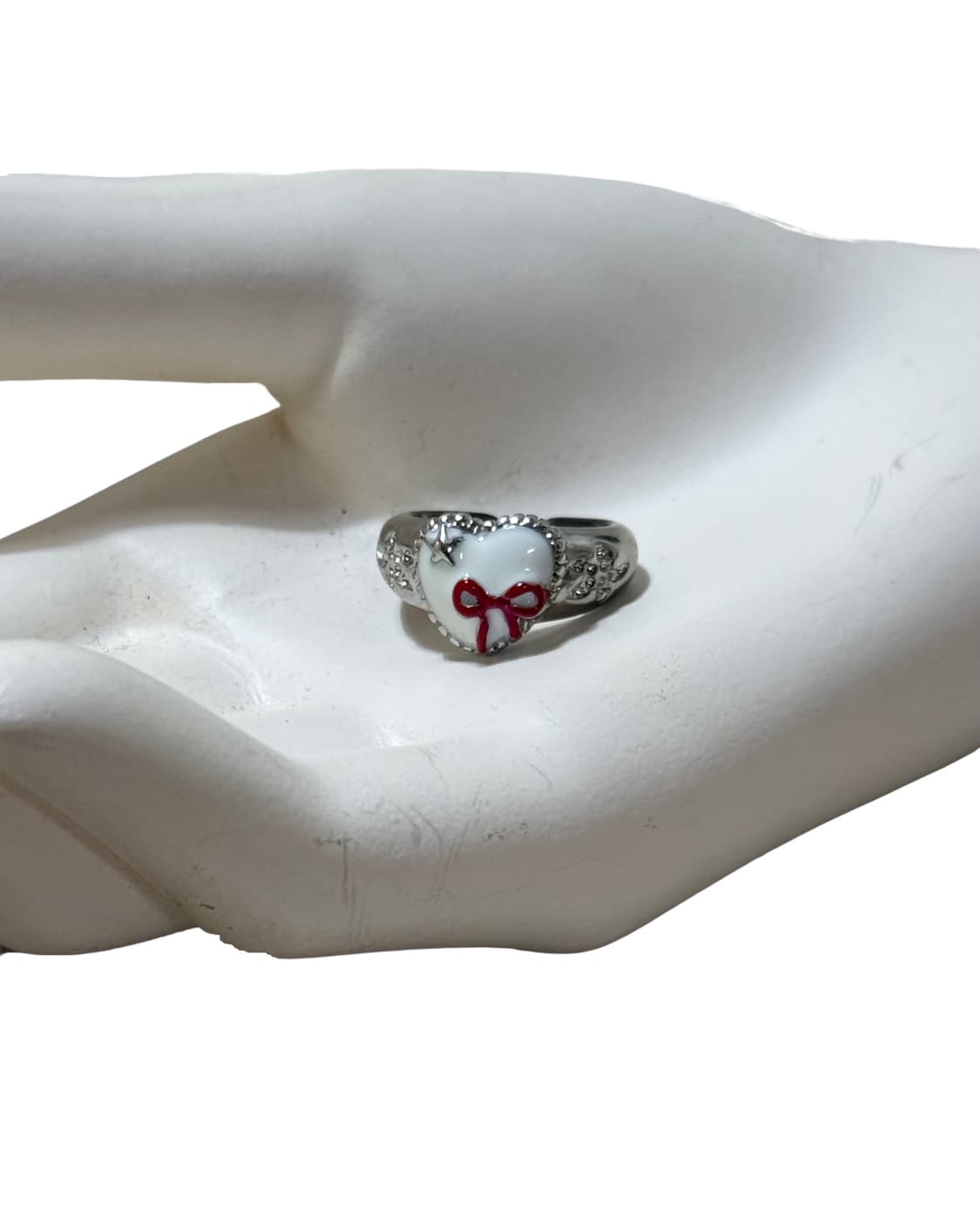 Vtg ribbon heart ring 상품이미지1