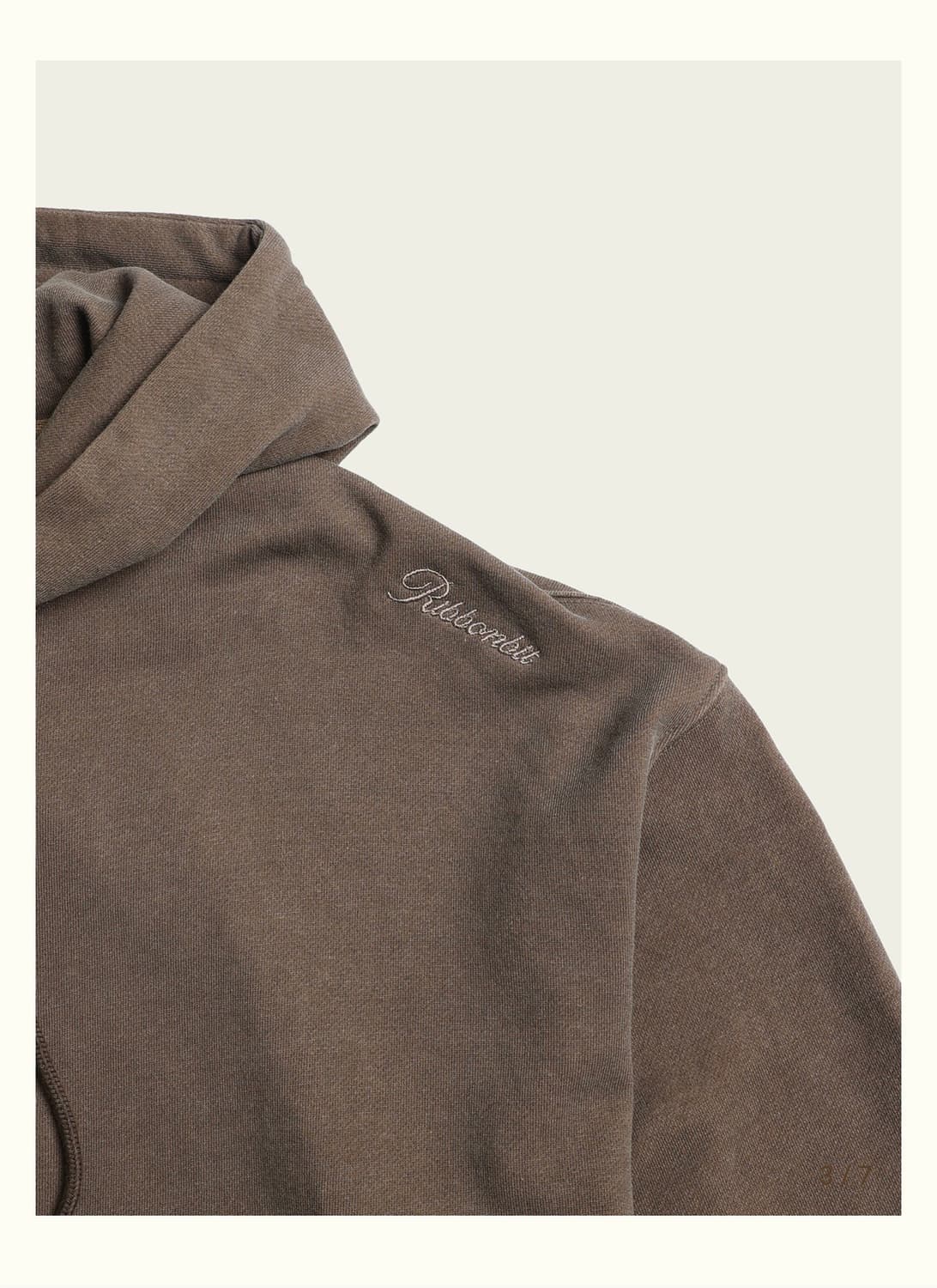 리본빛 후드집업 브라운 상품이미지4