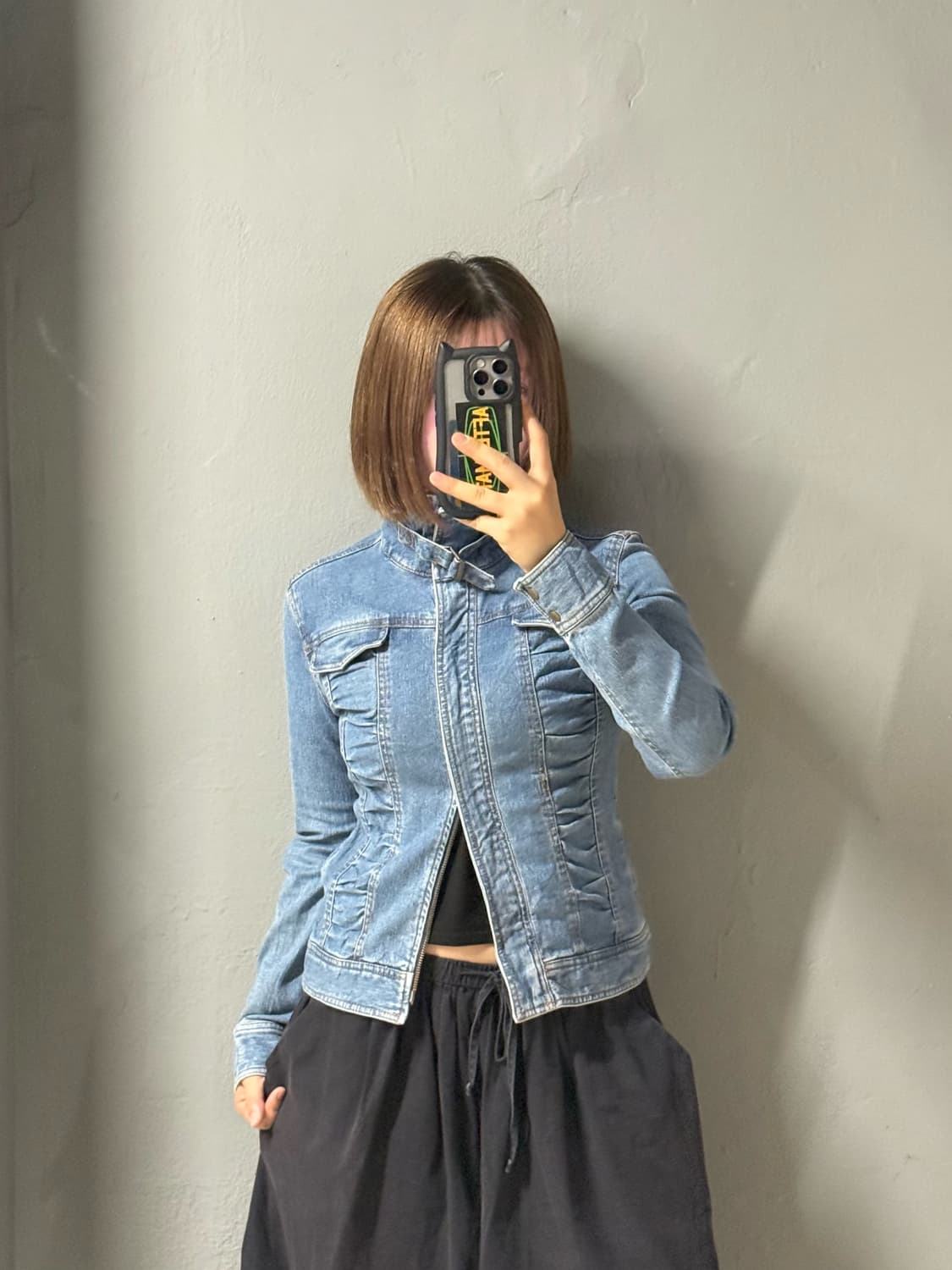 Buckle point shirring 2-way jacket 상품이미지1