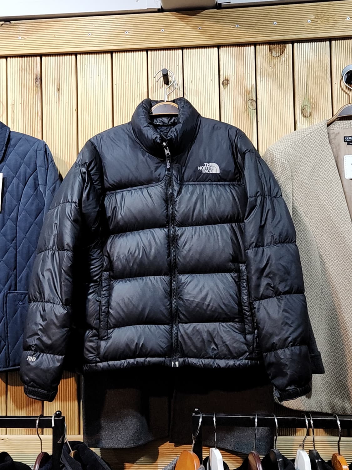 (M) 노스페이스 눕시패딩 점퍼 블랙 거위털 700 구스다운 자켓  상품이미지1