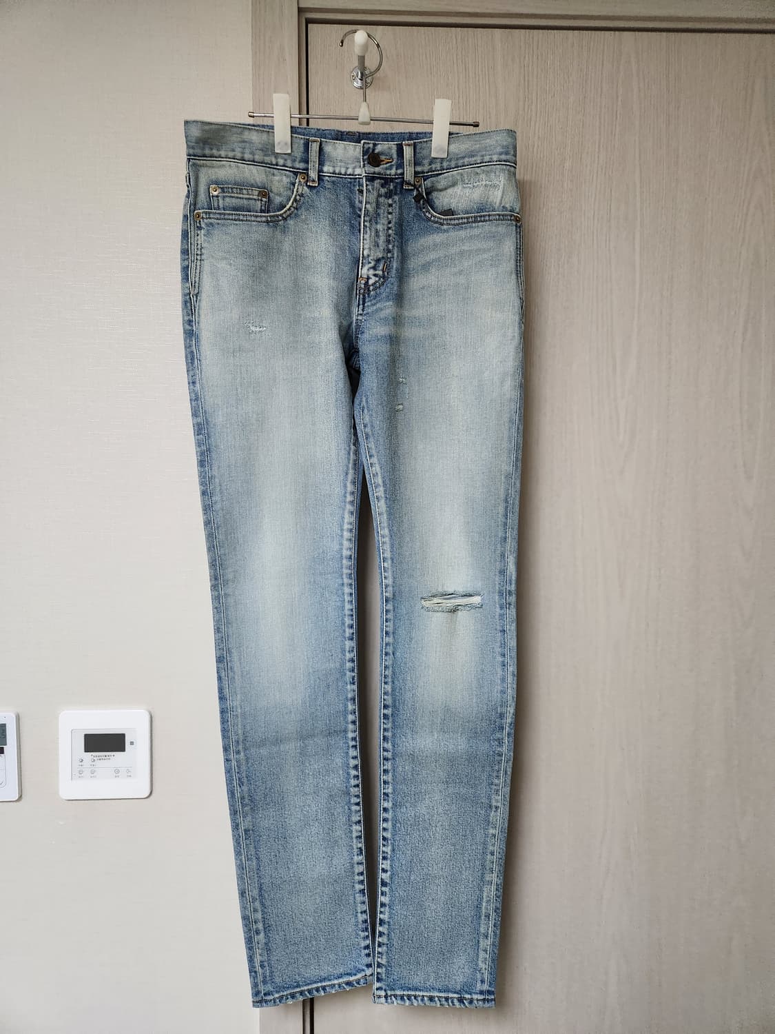 생로랑 강동원 연청워싱 무릎디스진 유일매물 상품이미지6