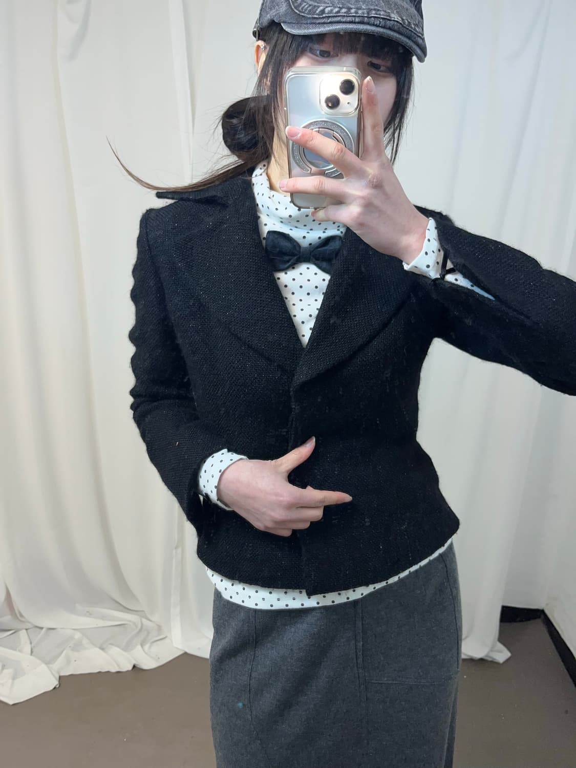 블랙 로맨틱 글리터 블레이져 상품이미지4