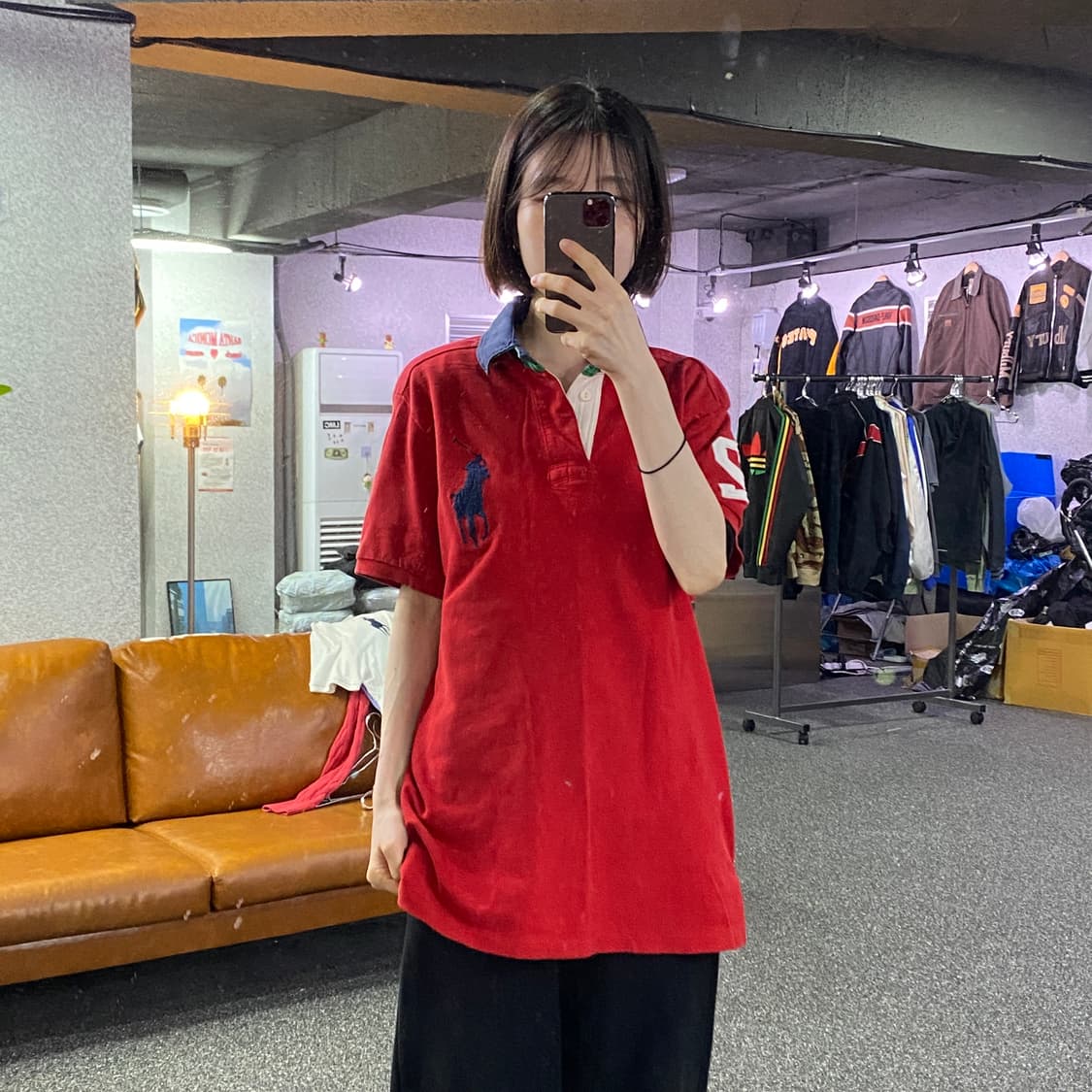 폴로 랄프로렌 빅포니 커스텀핏 카라티 B4678 상품이미지1
