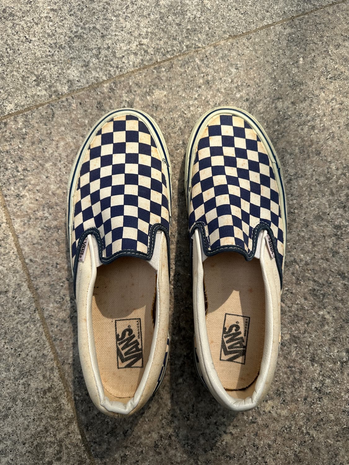 [10.5] 90s 반스 블루 체커보드 슬립온 상품이미지2