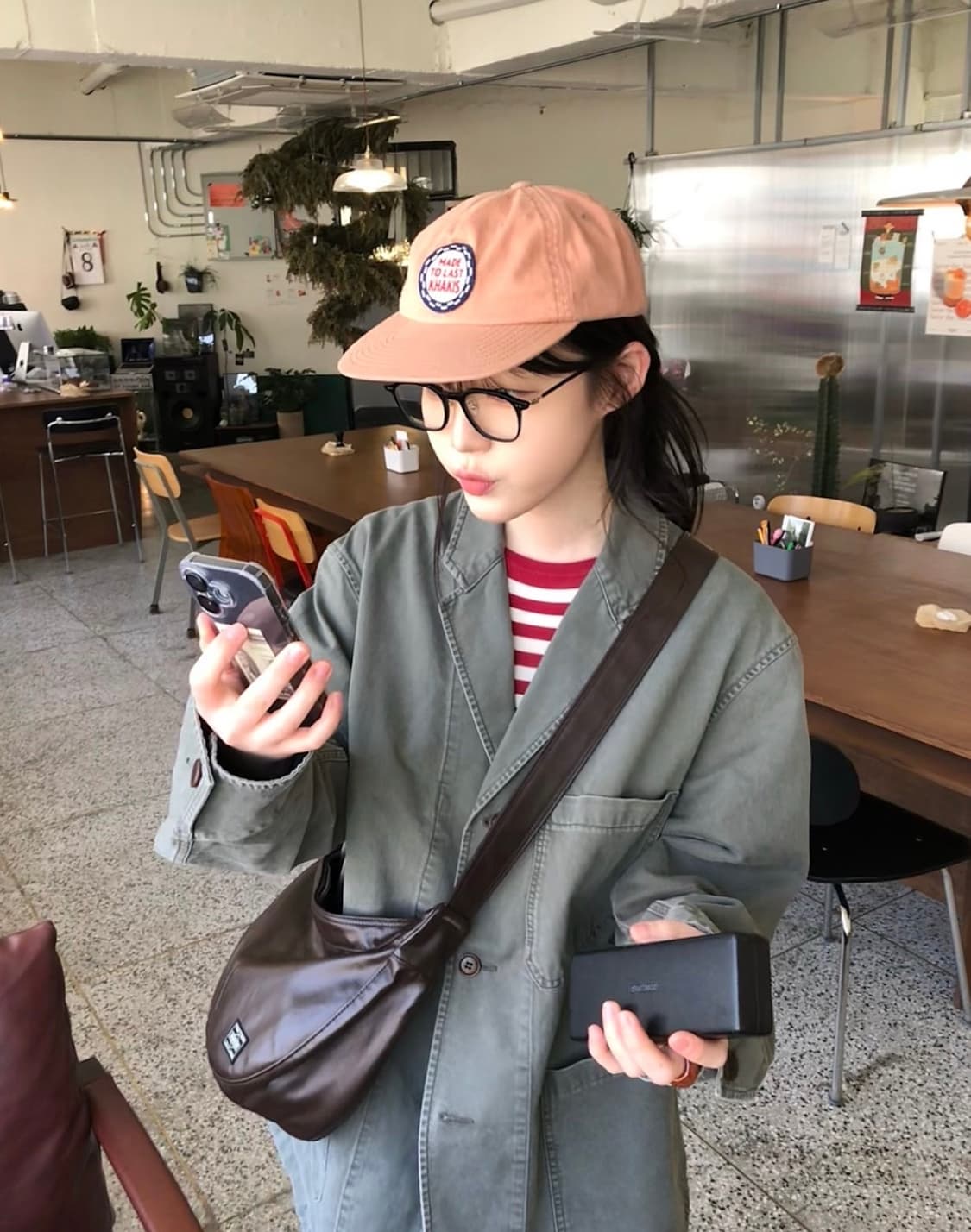 포터 프리스타일 숄더백 브라운 상품이미지7