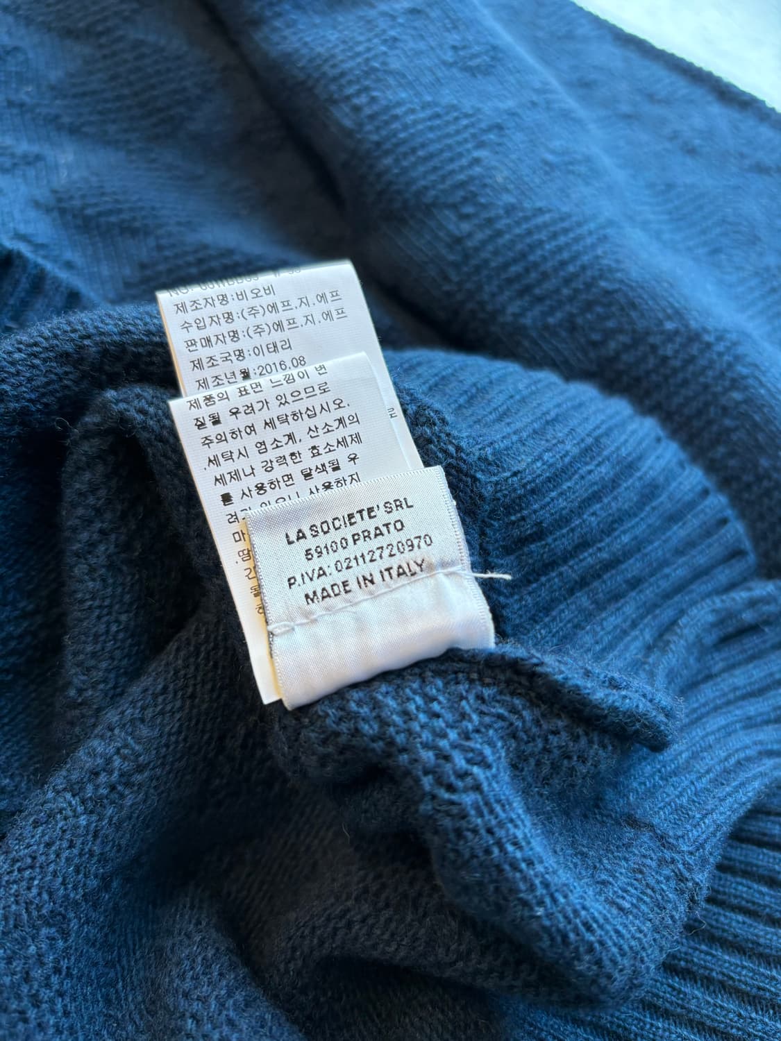 BOB 이태리 핸드메이드 사시코 울 니트 폴라 상품이미지4