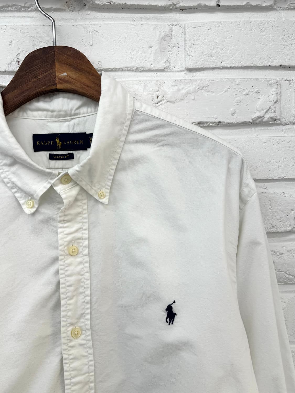 랄프로렌 클래식핏 화이트 셔츠 상품이미지4