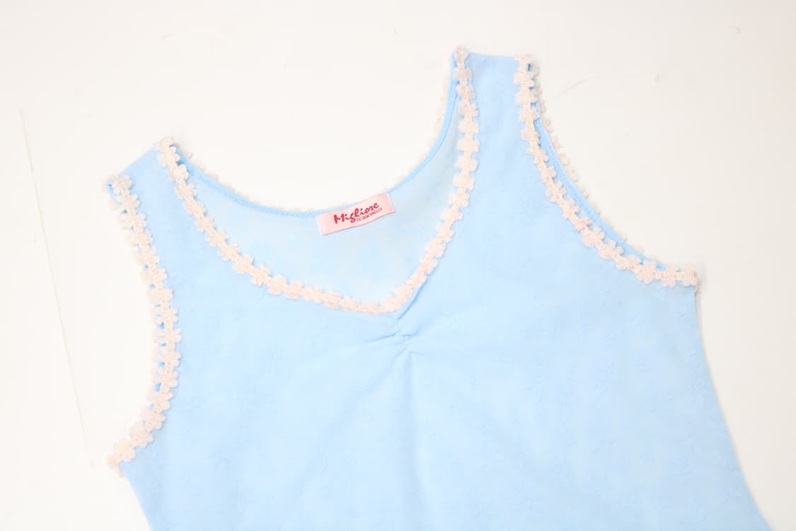 꽃무늬 레이스 슬리브리스 상품이미지4