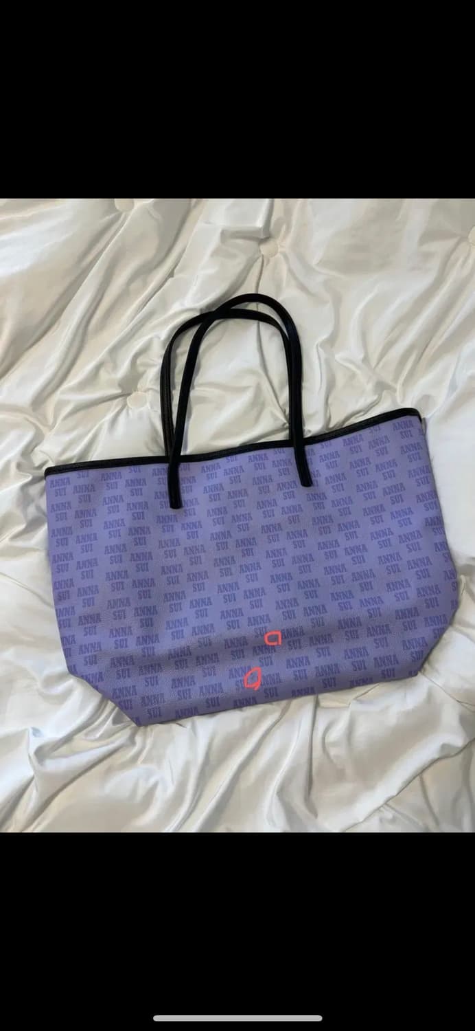 안나수이 나비 퍼플 토트백 상품이미지4