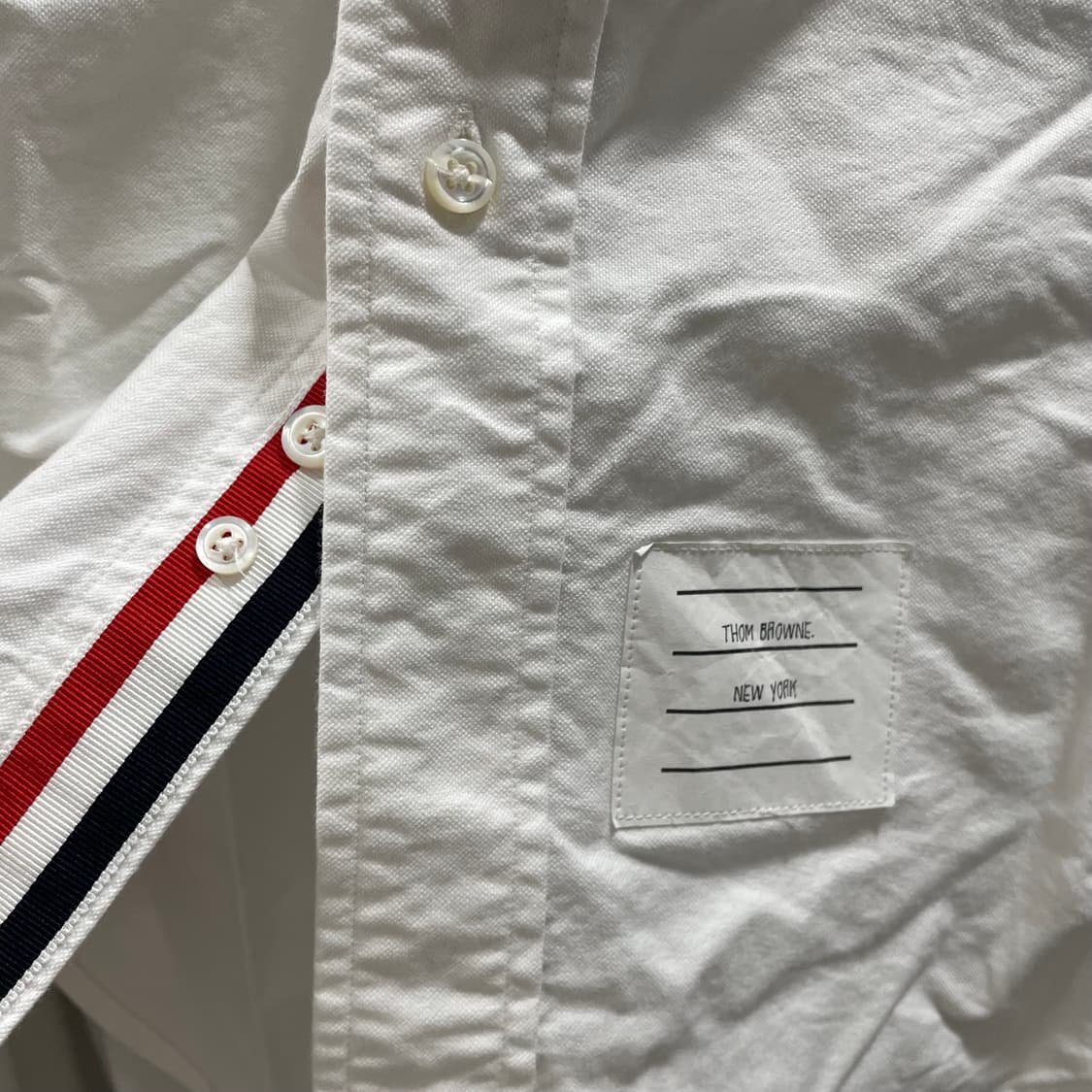 톰브라운/ 트리콜로 화이트 셔츠/ 3 상품이미지8