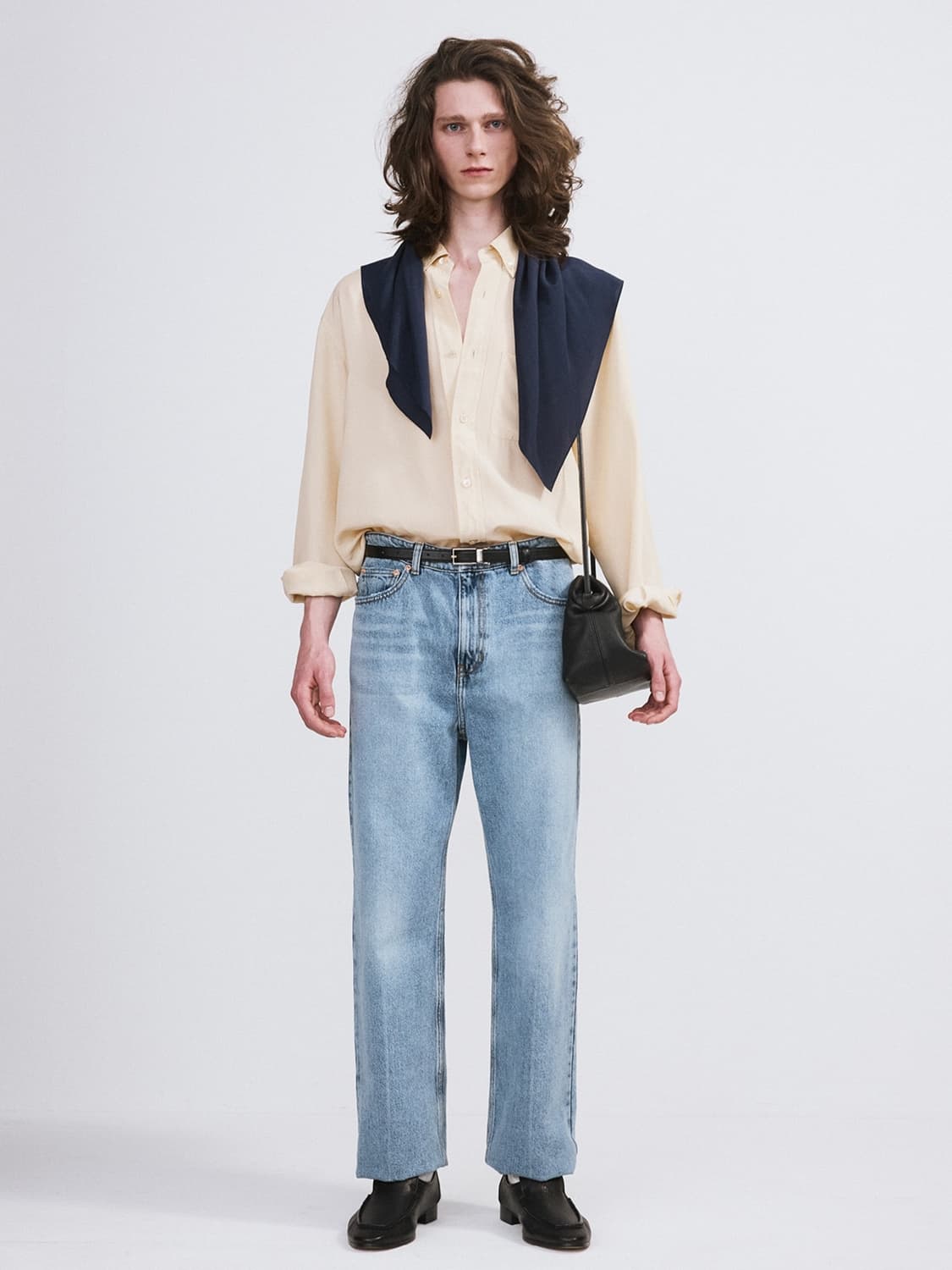 렉토 26SS 링클 플루이드 셔츠 버터 베이지 상품이미지2