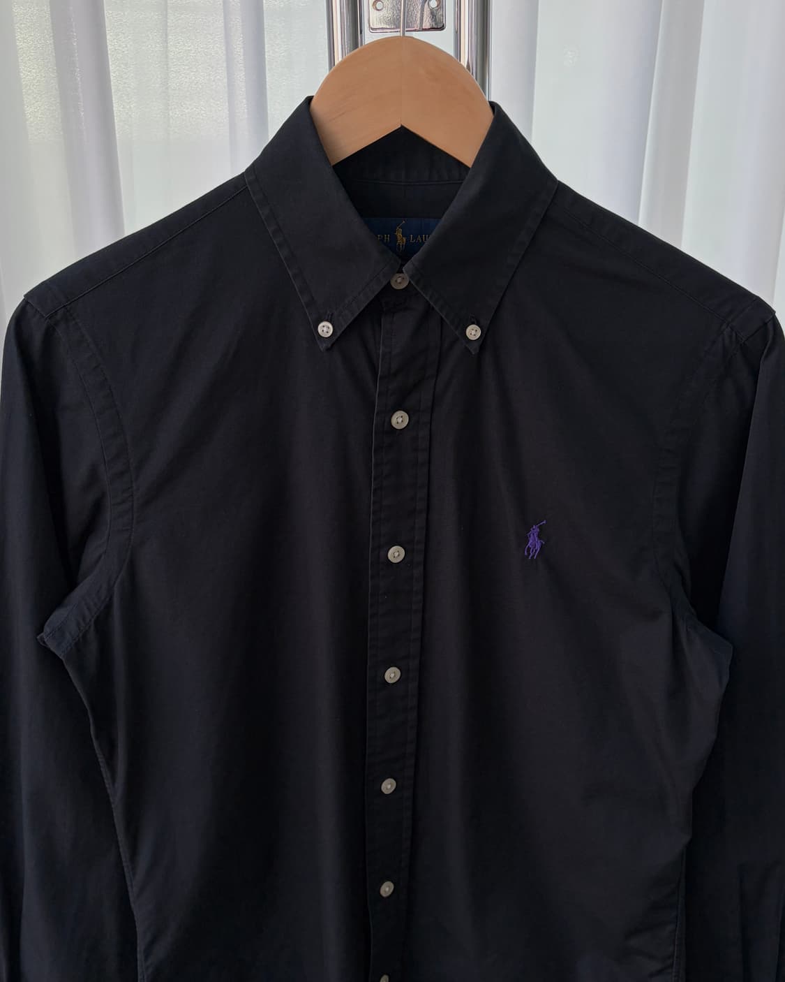 [XS]폴로 랄프로렌 클래식 블랙 포플린 셔츠 상품이미지4
