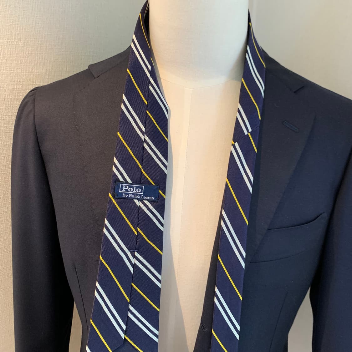 폴로 랄프로렌(POLO) 스트라이프 명품넥타이 신형라벨 A+ 7.3cm 상품이미지2