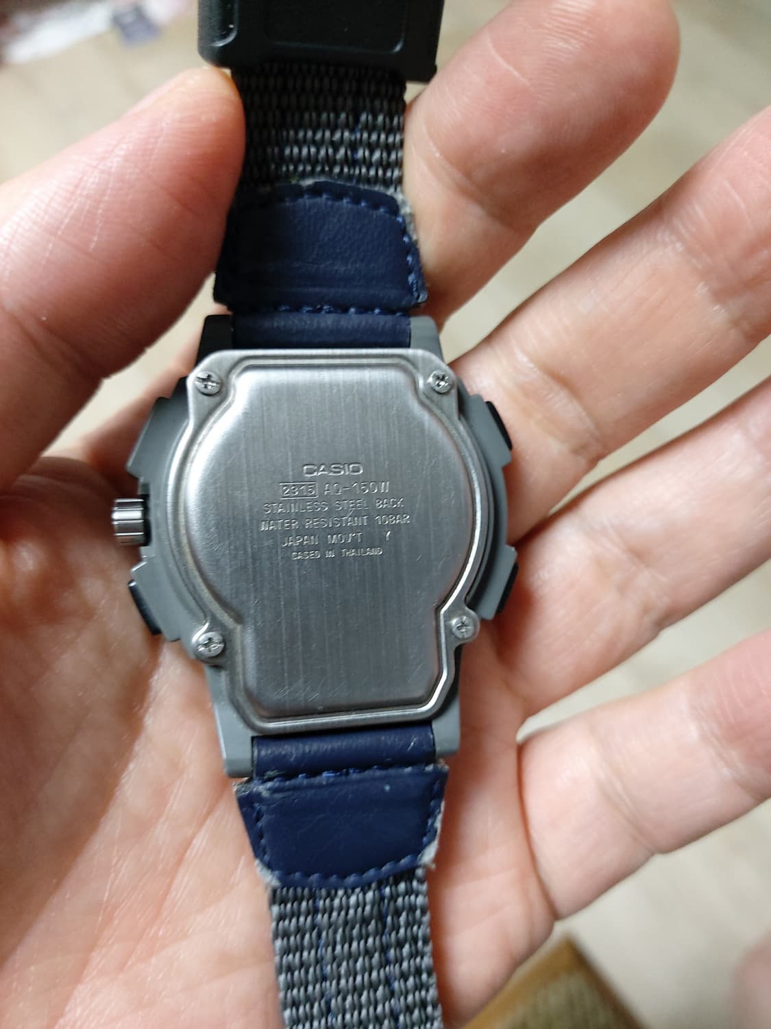 네이비 색상의 카시오 전자시계 상품이미지3