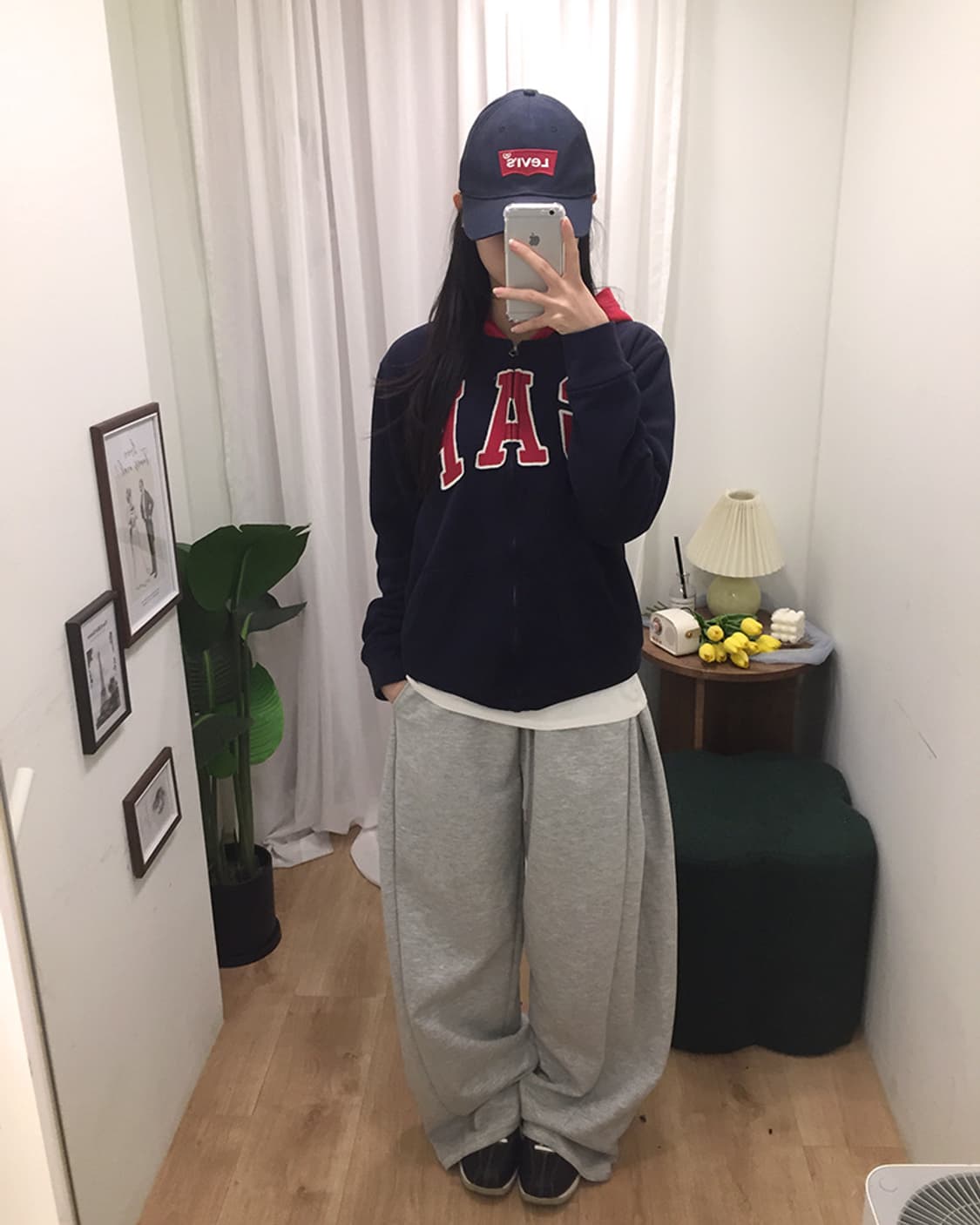 여성 GAP 양털 후드집업 100 상품이미지2