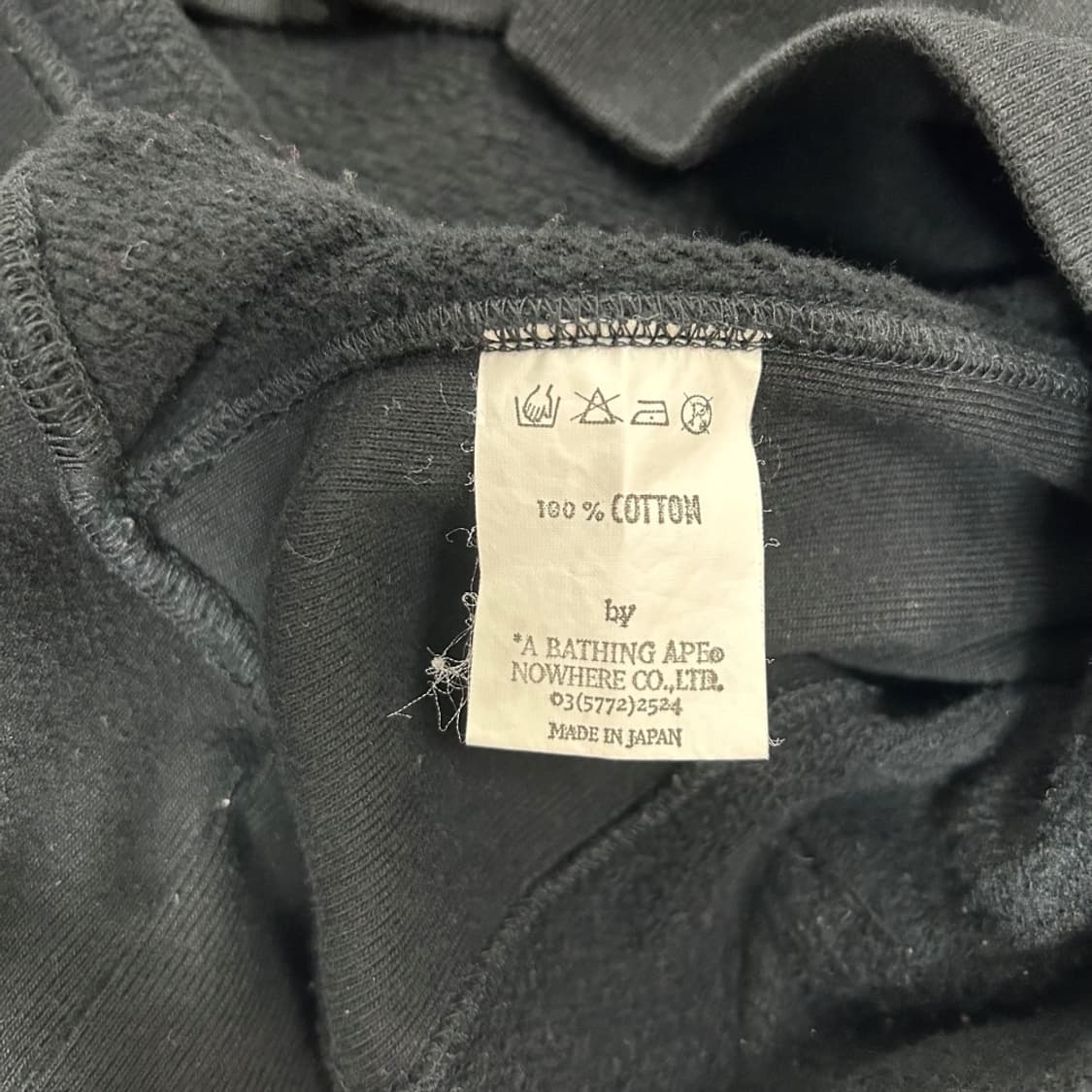 Bape college logo hoodie S 상품이미지5