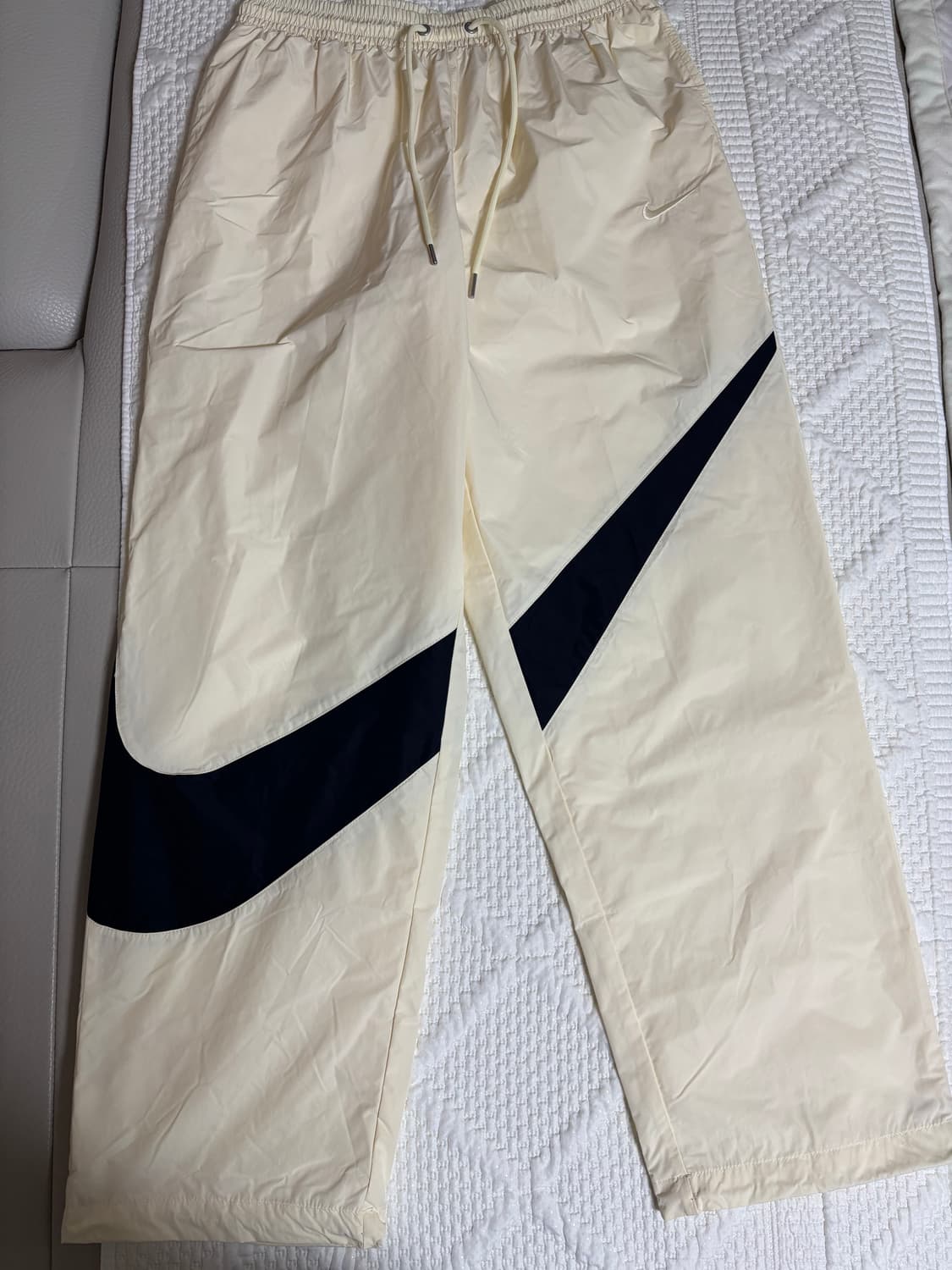 (m) 나이키 스우시 우븐 팬츠 코코넛 밀크 상품이미지5