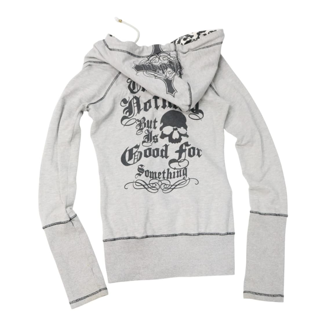 REAL MASTERS 리얼 마스터즈 스컬 그래픽 레오파드 후드 집업 M 상품이미지1