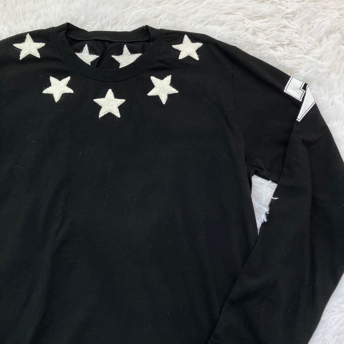 빈티지 스타 넥 라인 긴팔 752 y2k 스트릿 갸루 펑키 일본빈티지  상품이미지5