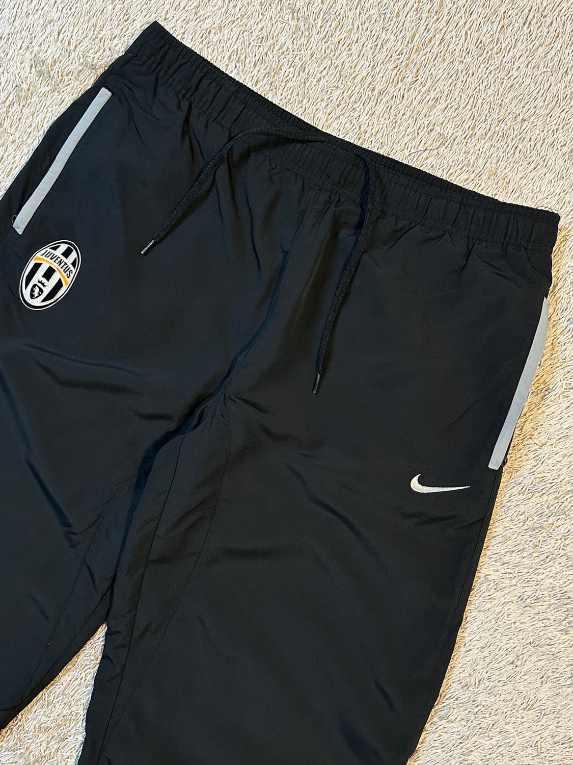 00's 나이키 유벤투스 올드스쿨 와이드 나일론 트랙팬츠 블랙 상품이미지1