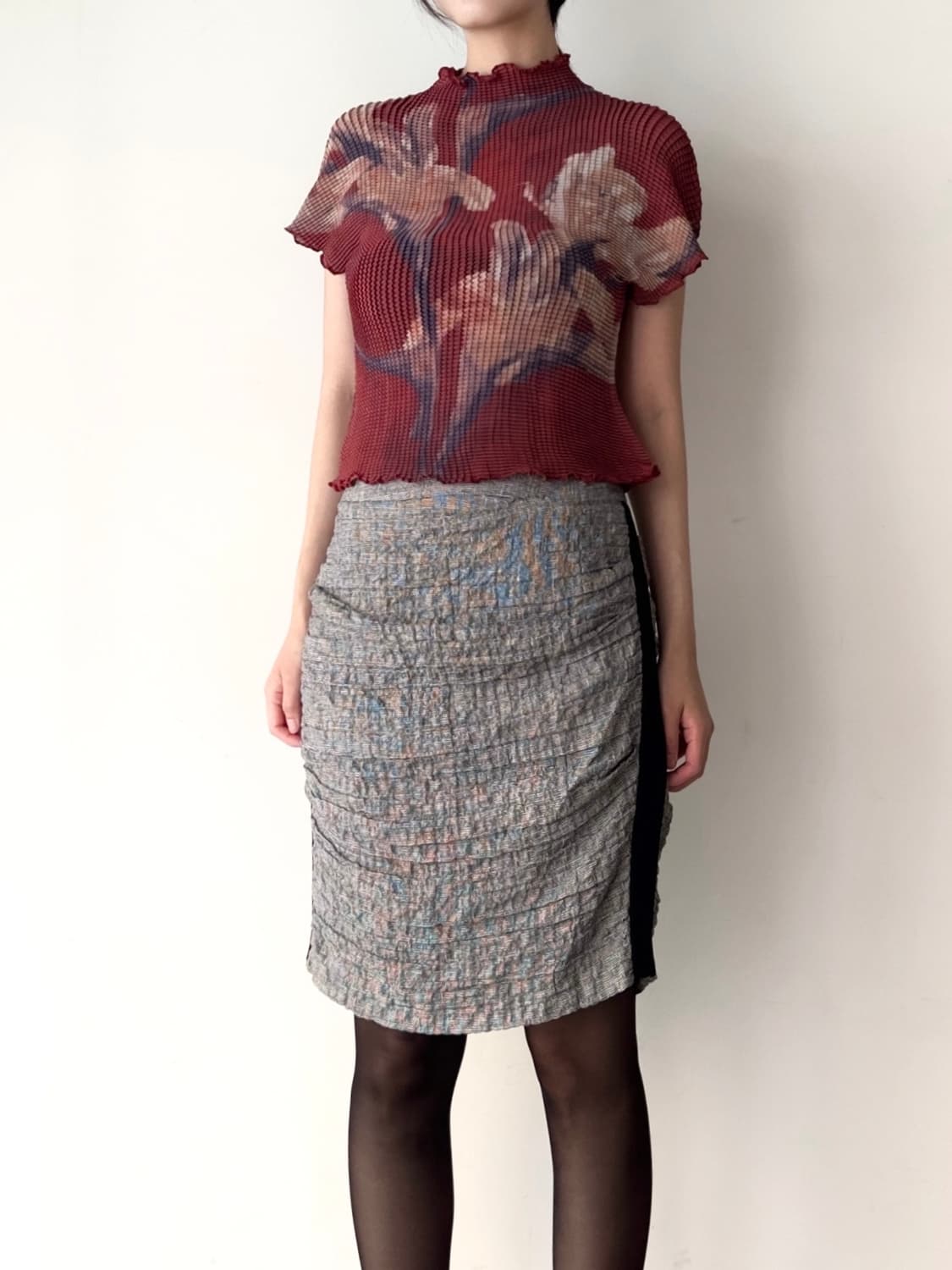MICHAA Shirring side tencel skirt 상품이미지10