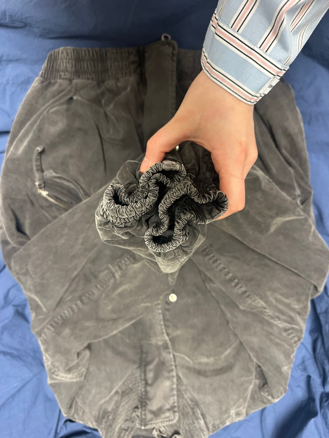 999 humanity 어드벤처 블리치드 봄버자켓 차콜 [2] 상품이미지8