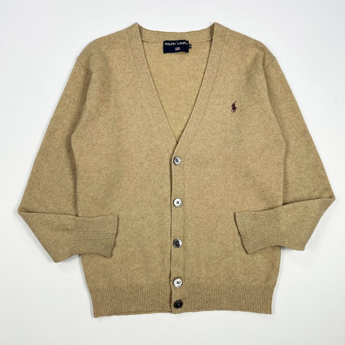 폴로스포츠 재팬 클래식 니트 가디건 베이지 M 상품이미지1