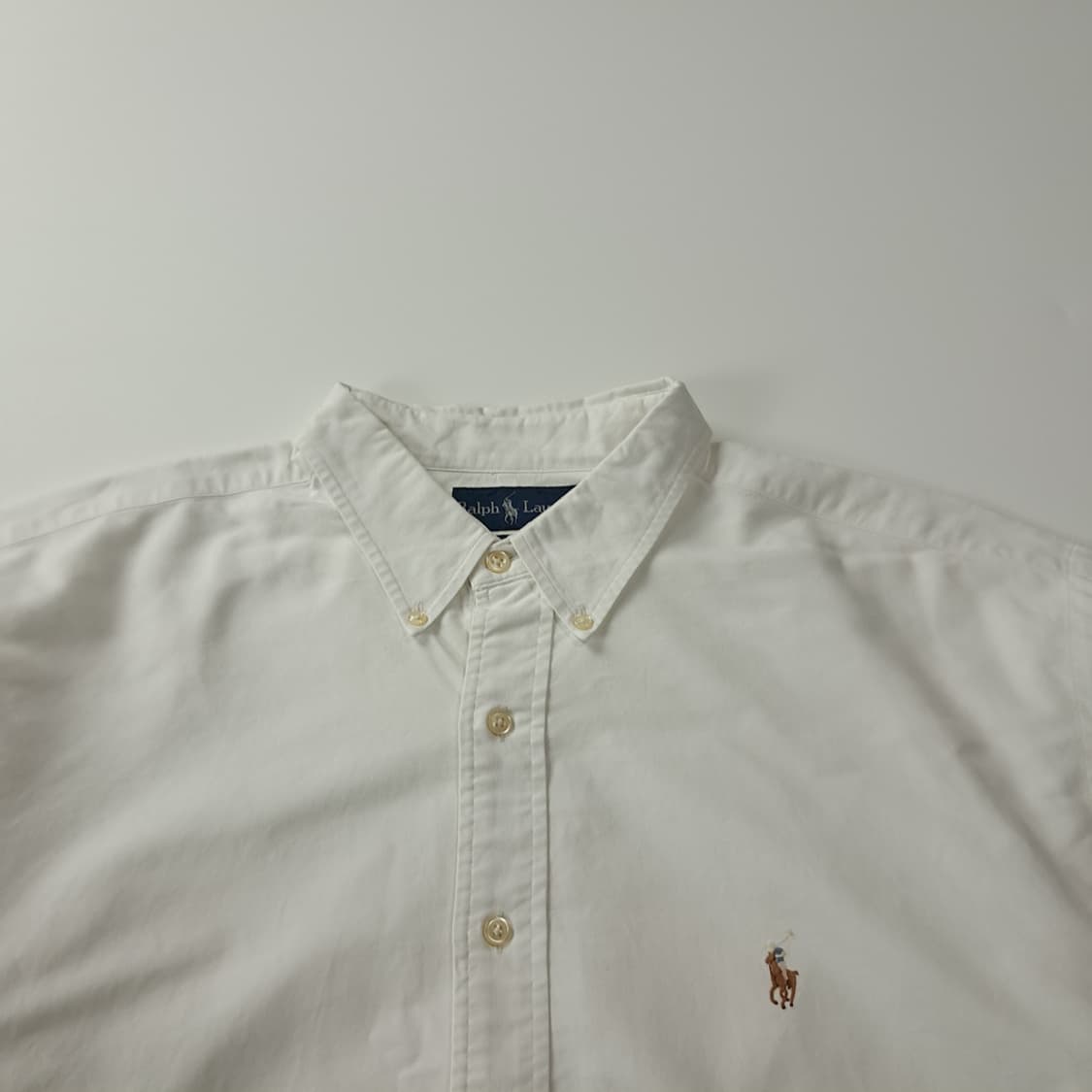 CJ068 2XL 폴로 90s 홍콩판 화이트 셔츠 남방 상품이미지2
