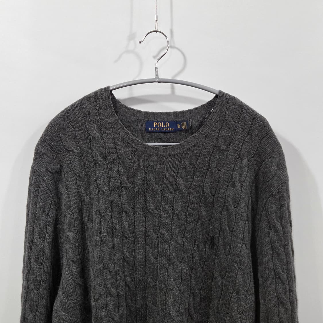 폴로랄프로렌 울 캐시미어 케이블 니트 XL 상품이미지2