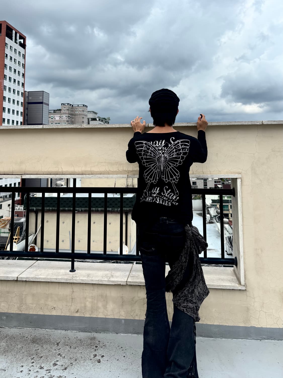 “M.K.R” 00’s butterfly Print Sleeve 상품이미지3