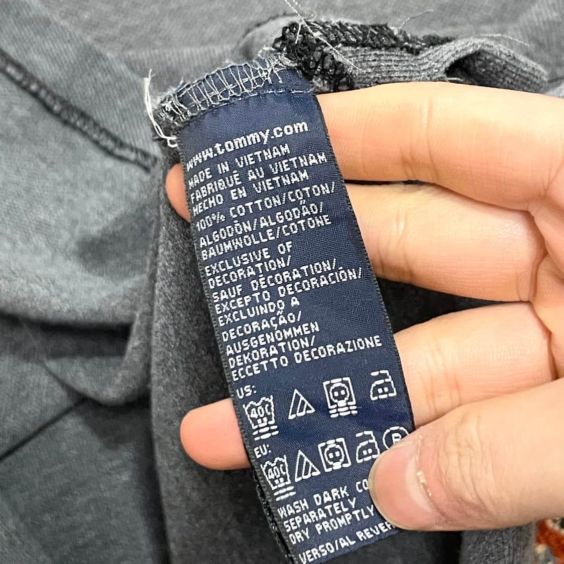 타미힐피거 그레이 긴팔 카라티셔츠 남성M 상품이미지4