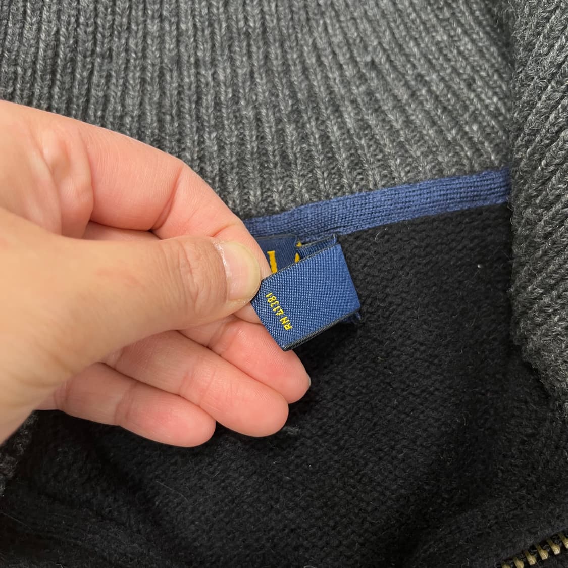 100 폴로 랄프로렌 신형 울 니트 반집업 상품이미지3