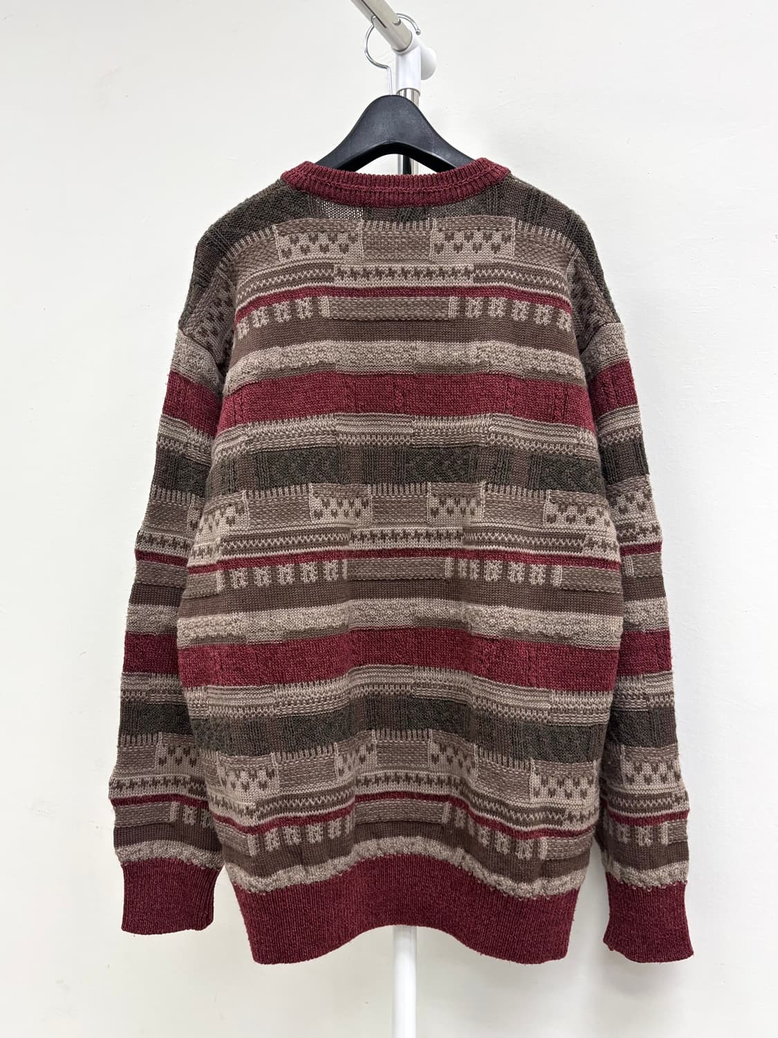 빈티지 레드 니트 스웨터 상품이미지7