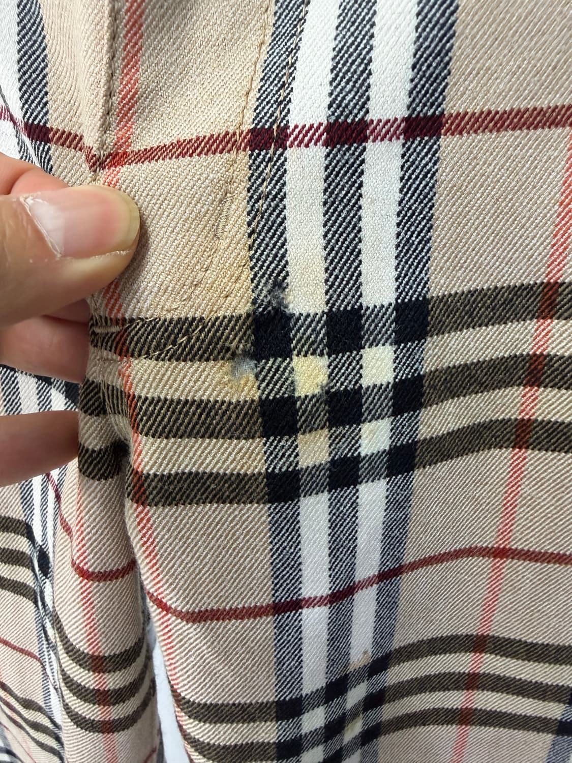 정품) 버버리 여성 노바체크 바지 36(26) 상품이미지4