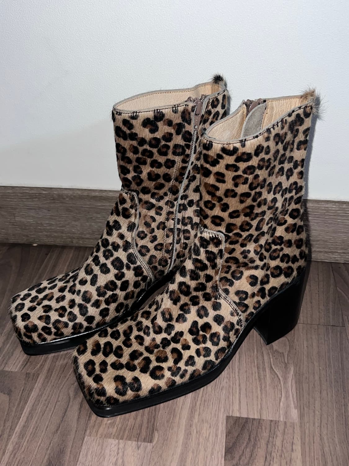 존 로렌스 설리반 레오파드 송치 toe boots 상품이미지1