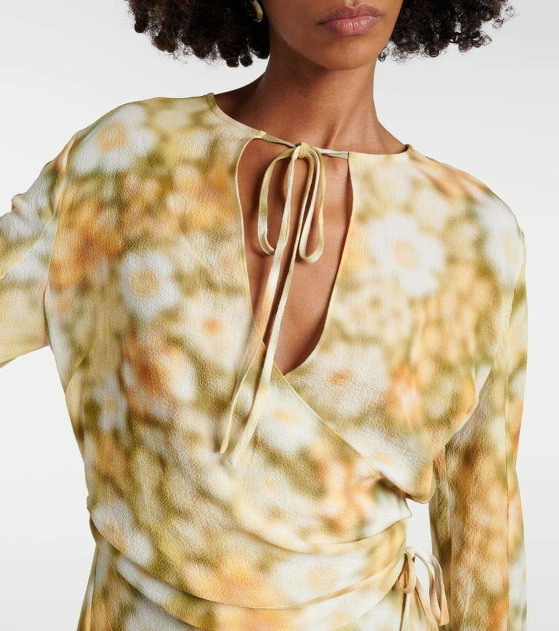 (정품/새상품) 아크네 스튜디오 여성 플로랄 랩 드레스 상품이미지6