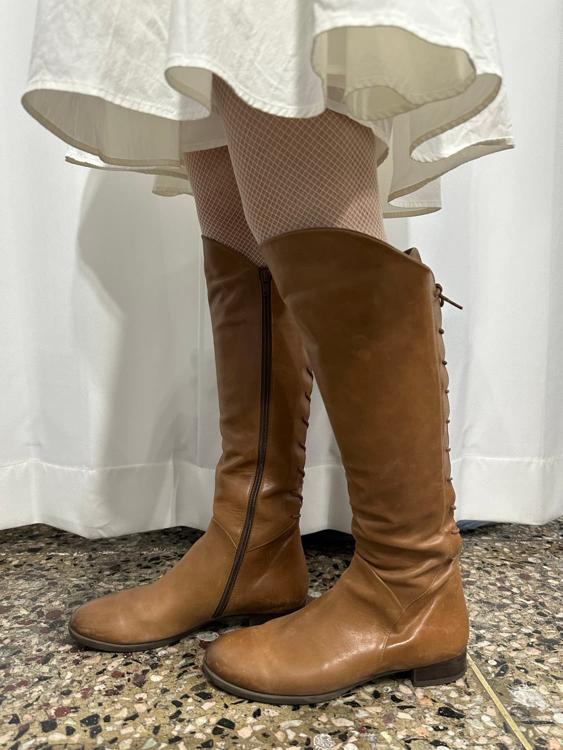 vabeene leather laceup boots 상품이미지3