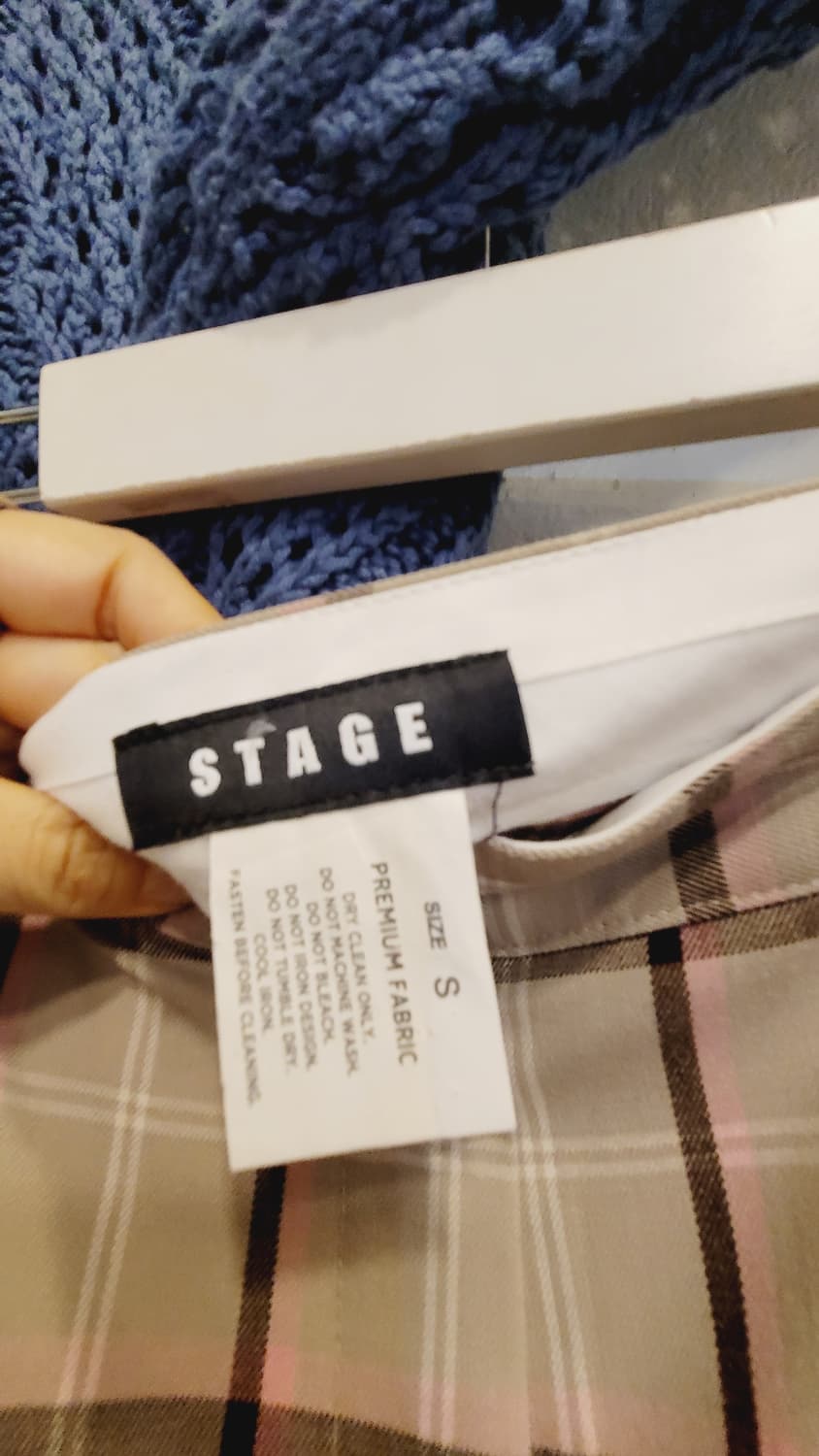 질스튜어트 블루네이비.stage 체크 유니크팬츠 상품이미지9