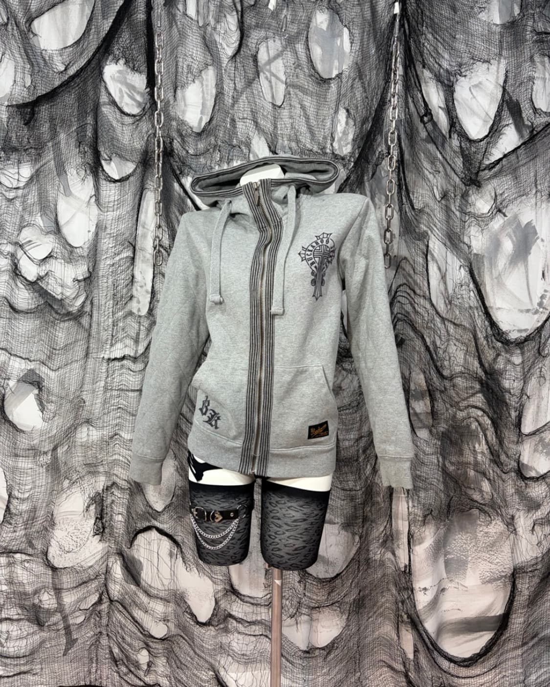 BUCKAROO gray Quilting Hoodie Zip up 상품이미지2