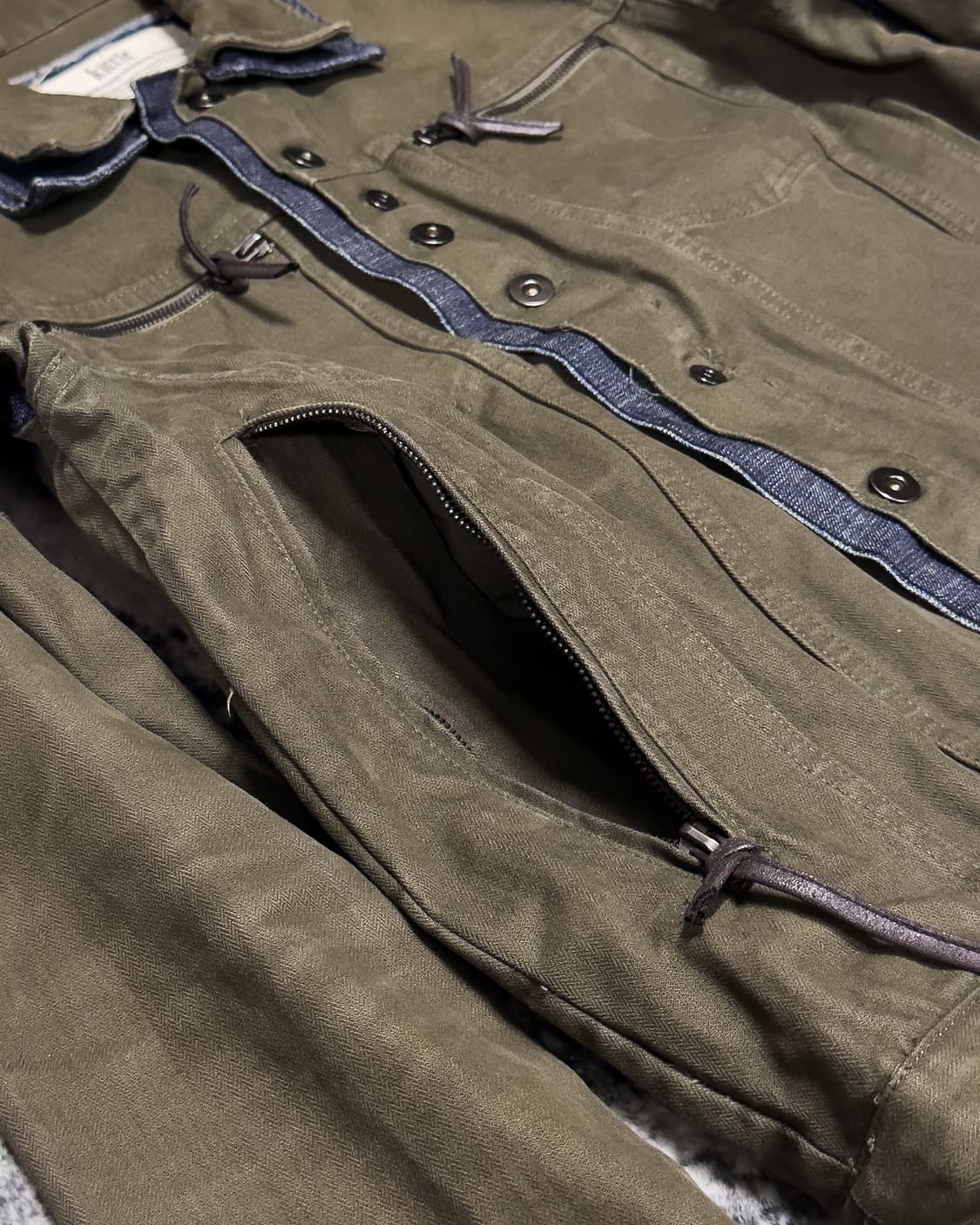 {Kittle} Denim Layered Artisanal Jacket  상품이미지7